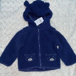 Carter’s Baby Boy Navy Sherpa Hoodie Jacket